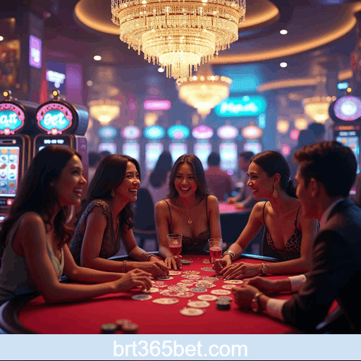 BRT365 com 50+ mesas de cassino ao vivo em HD 4K.