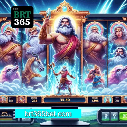 Visual apresentando slots populares da BRT365 com jackpots progressivos e oportunidades de ganhos altos.